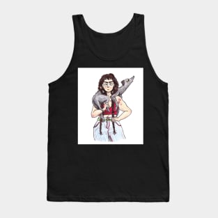 Farmer Girl and Greyhound Tank Top